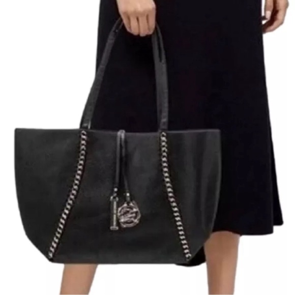 Badgley Mischka Chain Link Vegan Leather Tote w/charms NWT MSRP $139 - Picture 4 of 8